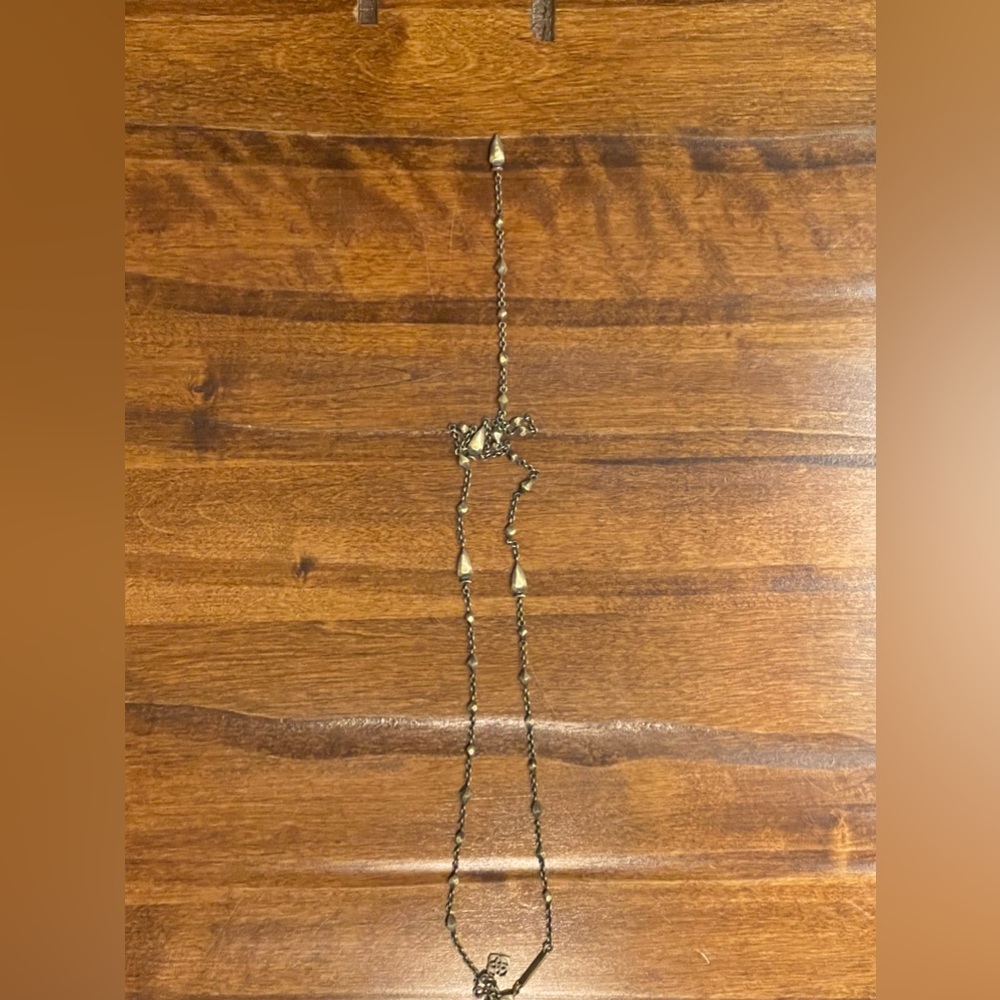 Kendra Scott Antique Brass Grant Necklace